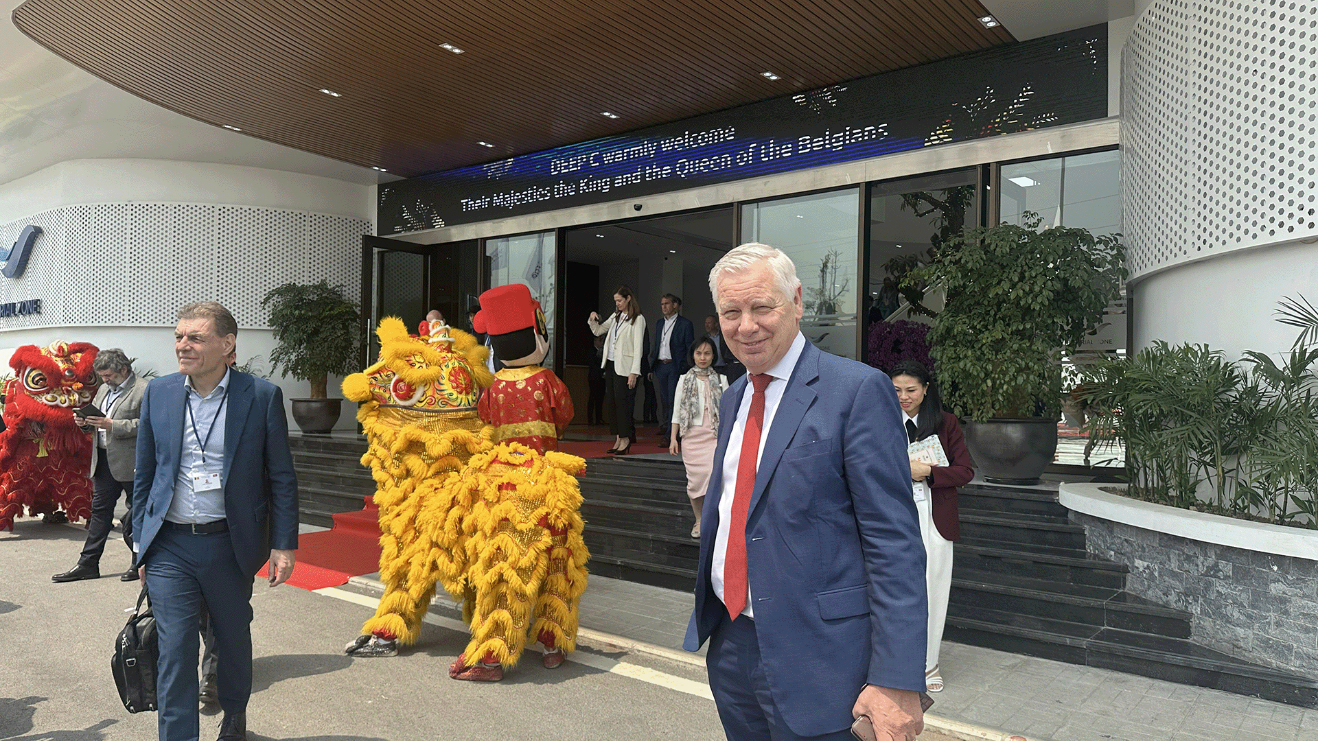 CEO Jan Bossens present at the business luncheon from the royal visit to Vietnam