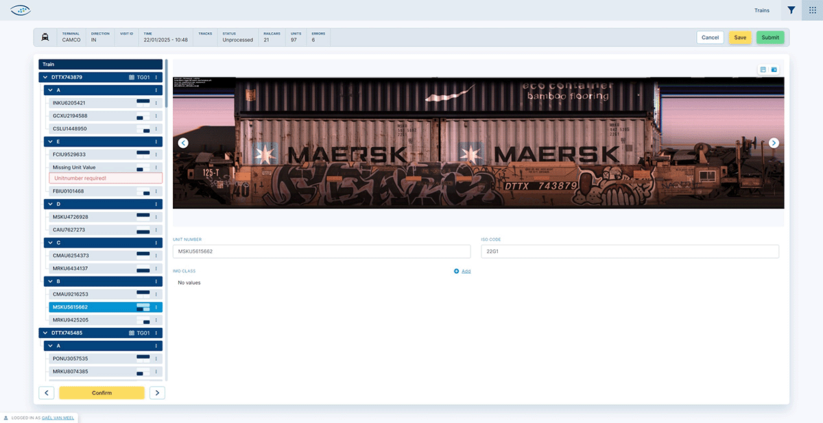 Real-time inventory in Track View