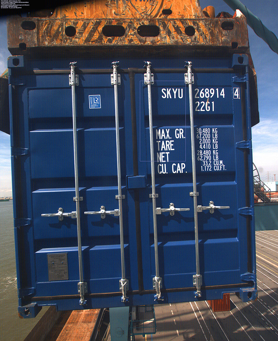 Image taken by our STS crane OCR